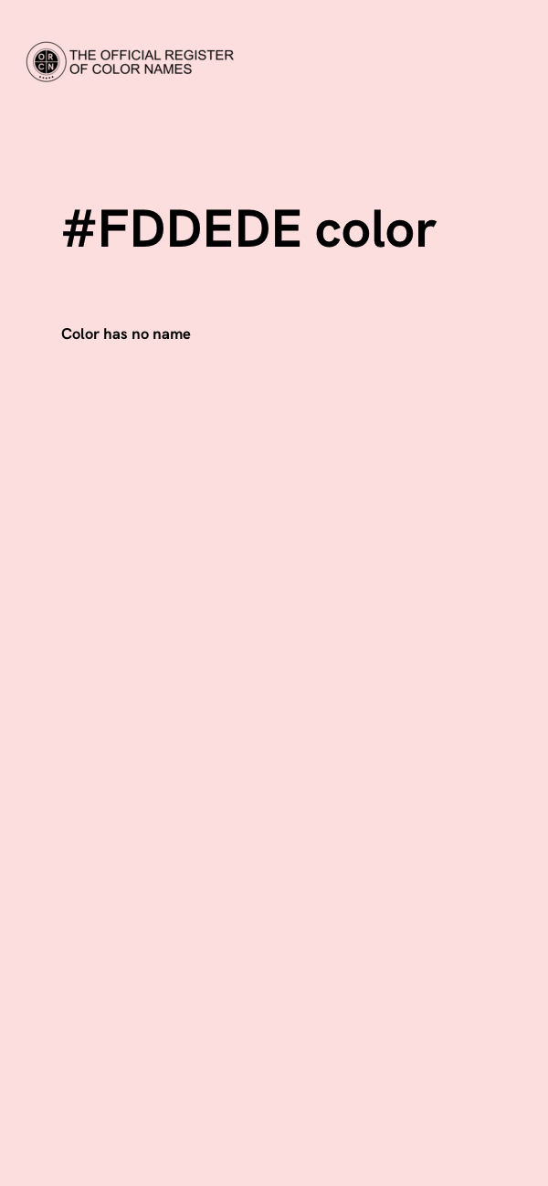 #FDDEDE color image