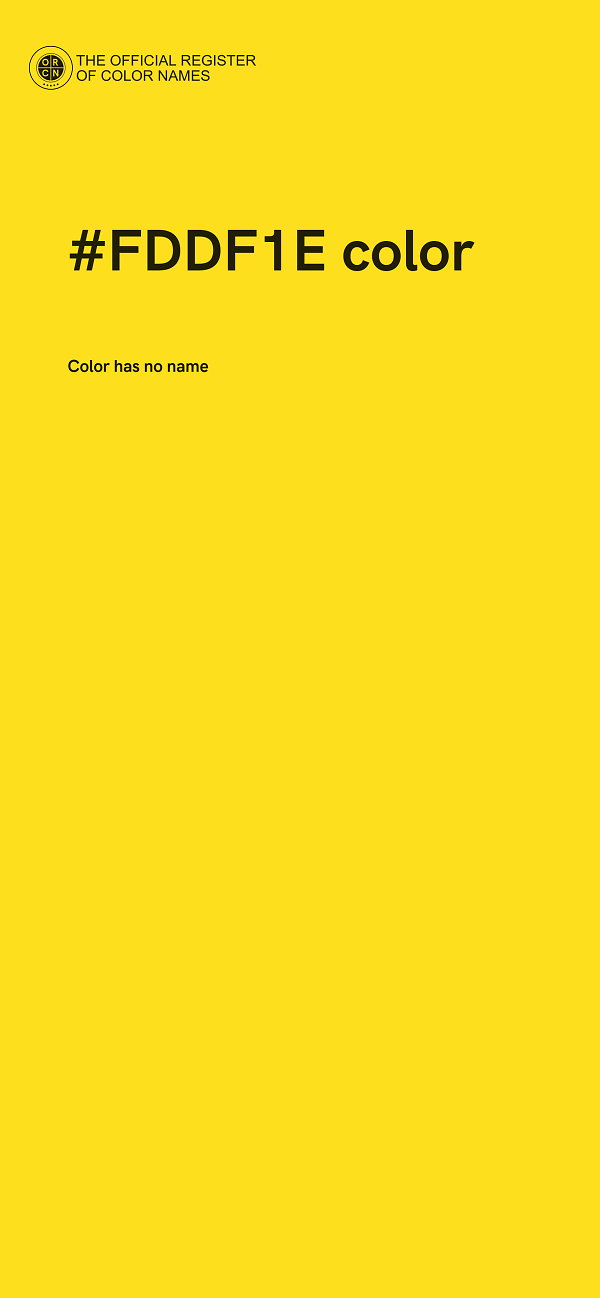 #FDDF1E color image