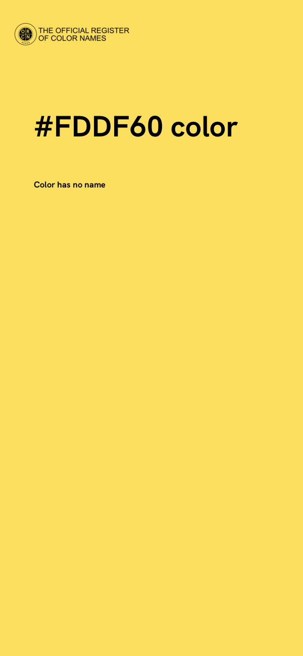 #FDDF60 color image