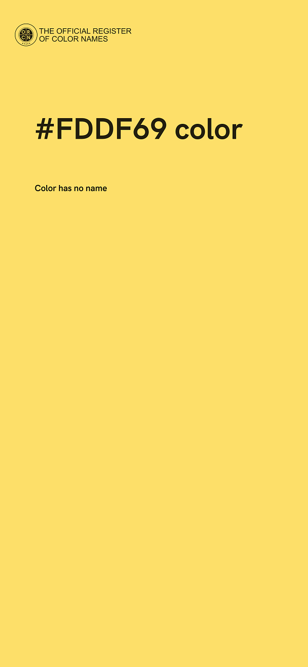 #FDDF69 color image