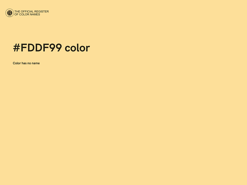 #FDDF99 color image