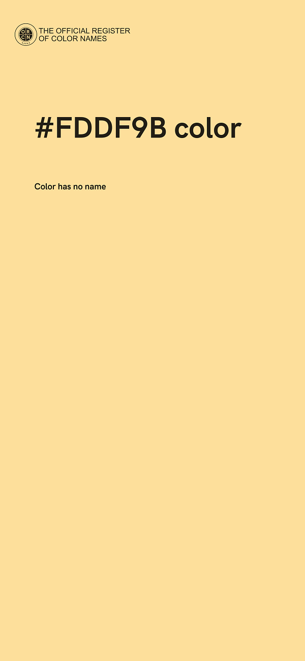 #FDDF9B color image
