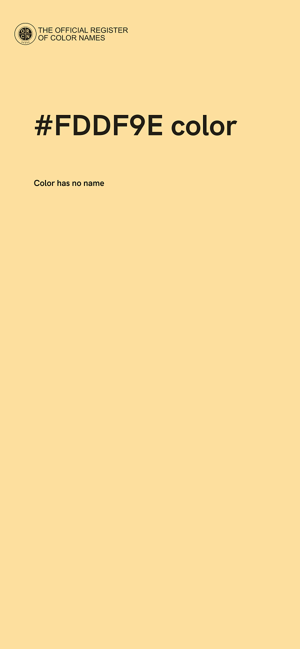 #FDDF9E color image