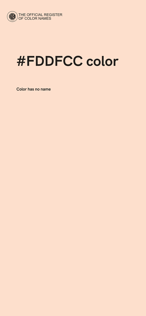 #FDDFCC color image