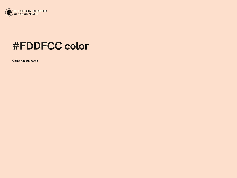 #FDDFCC color image
