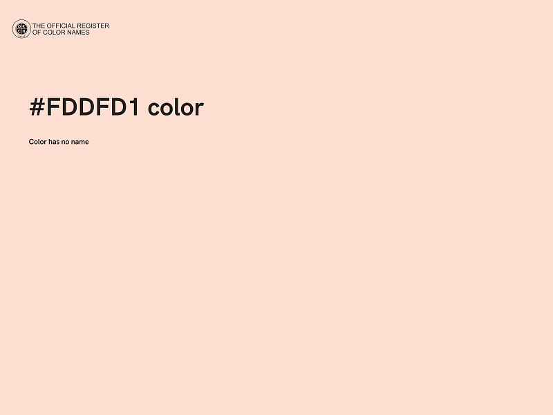 #FDDFD1 color image
