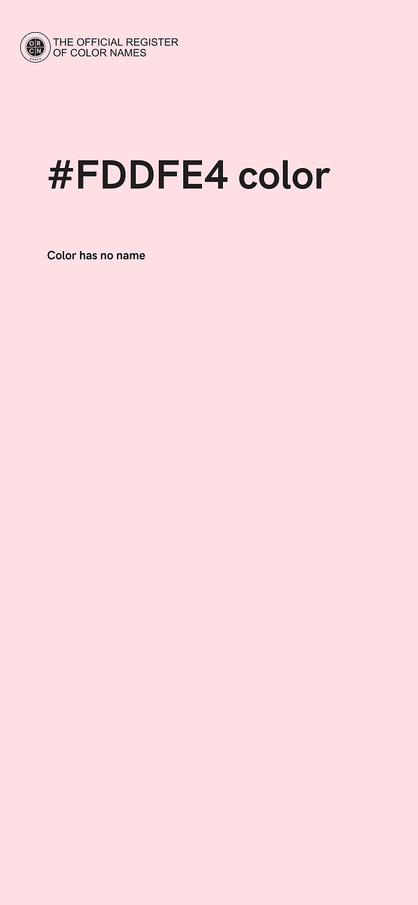 #FDDFE4 color image