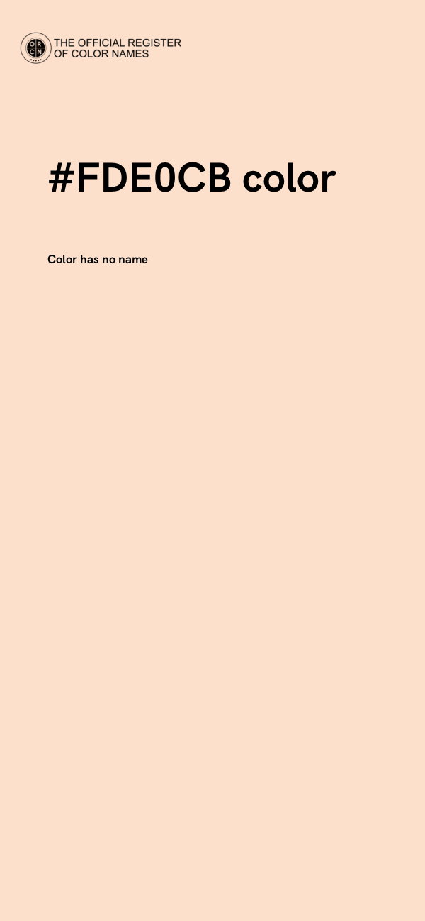 #FDE0CB color image
