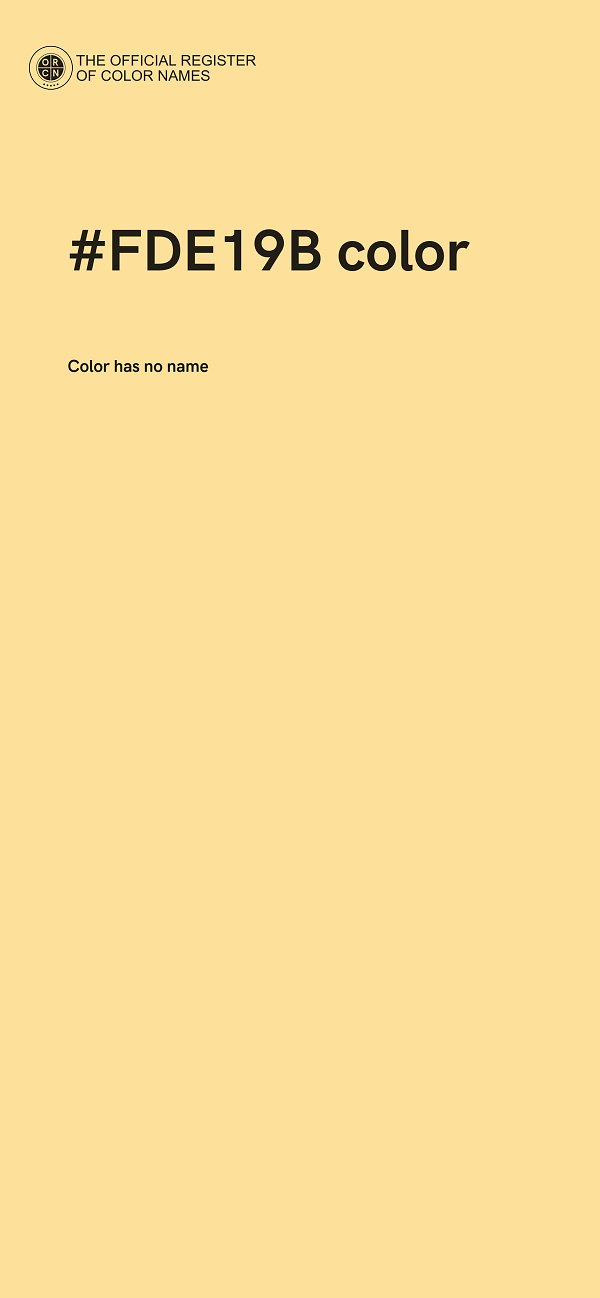 #FDE19B color image