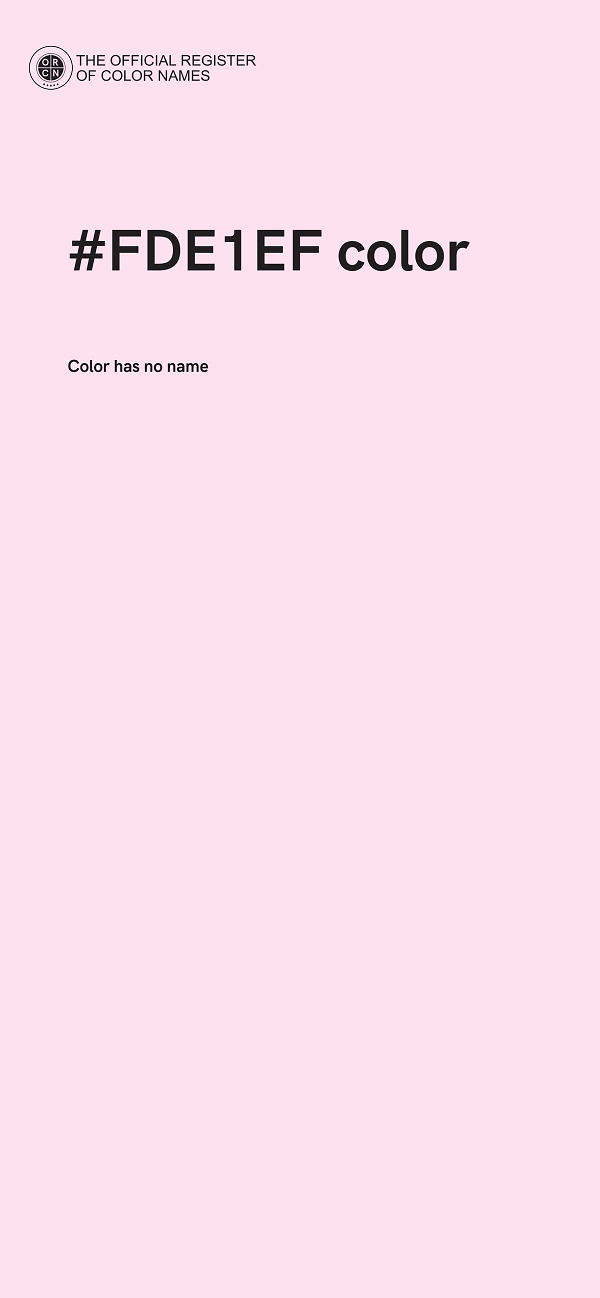 #FDE1EF color image