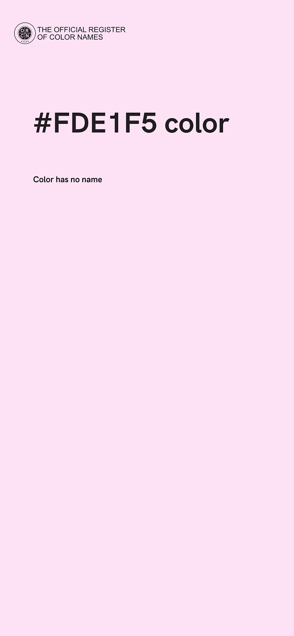 #FDE1F5 color image