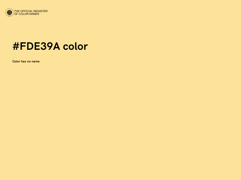 #FDE39A color image