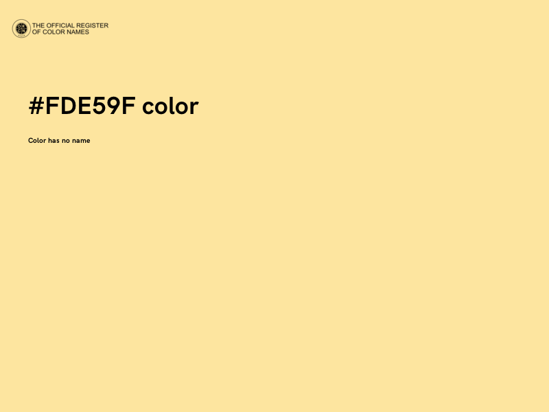 #FDE59F color image