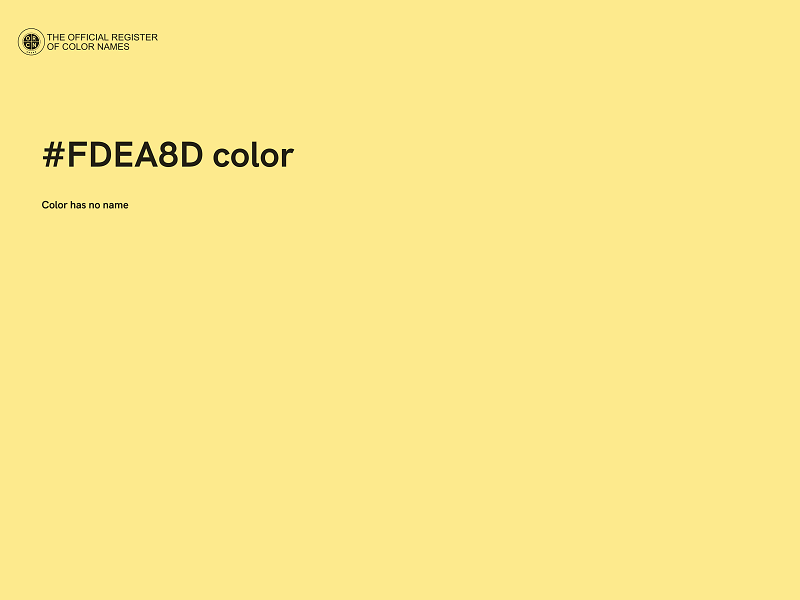 #FDEA8D color image