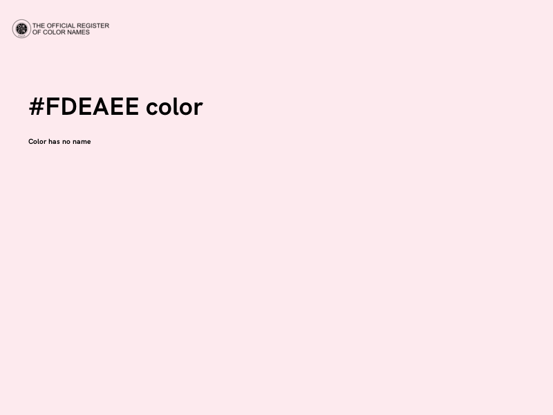 #FDEAEE color image