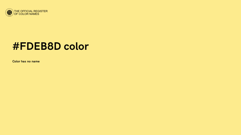 #FDEB8D color image