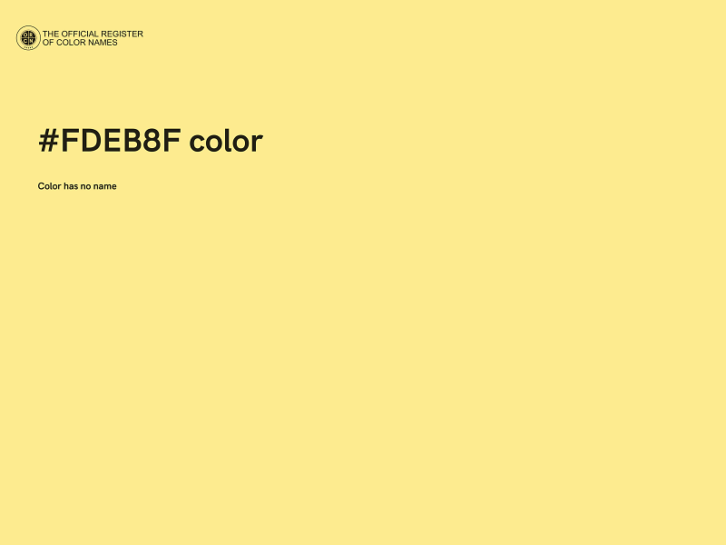 #FDEB8F color image