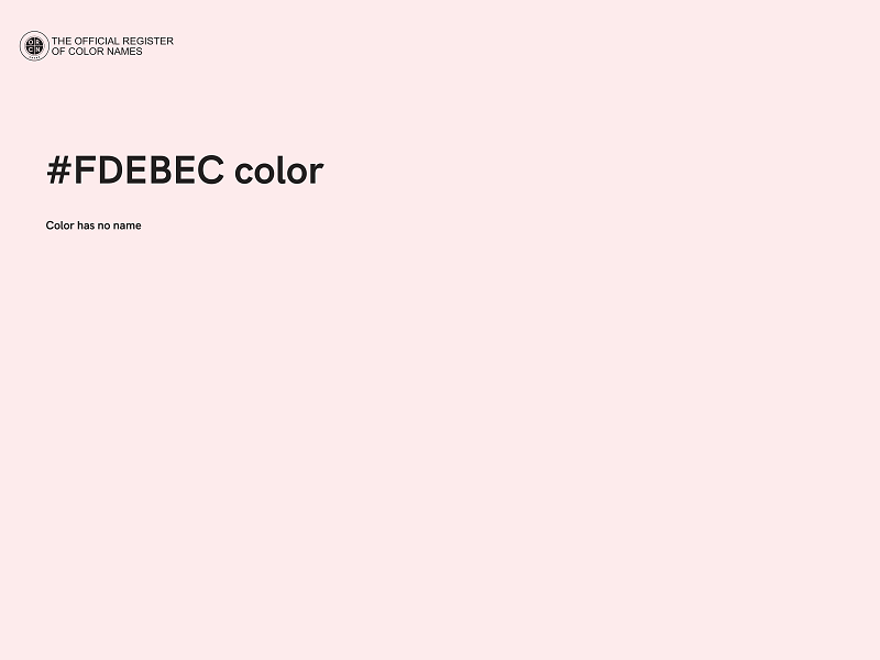 #FDEBEC color image