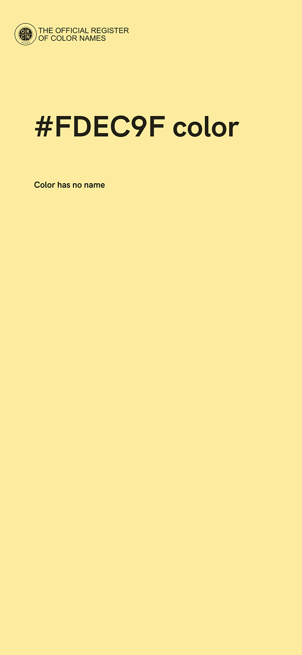 #FDEC9F color image
