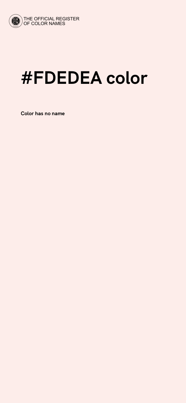 #FDEDEA color image