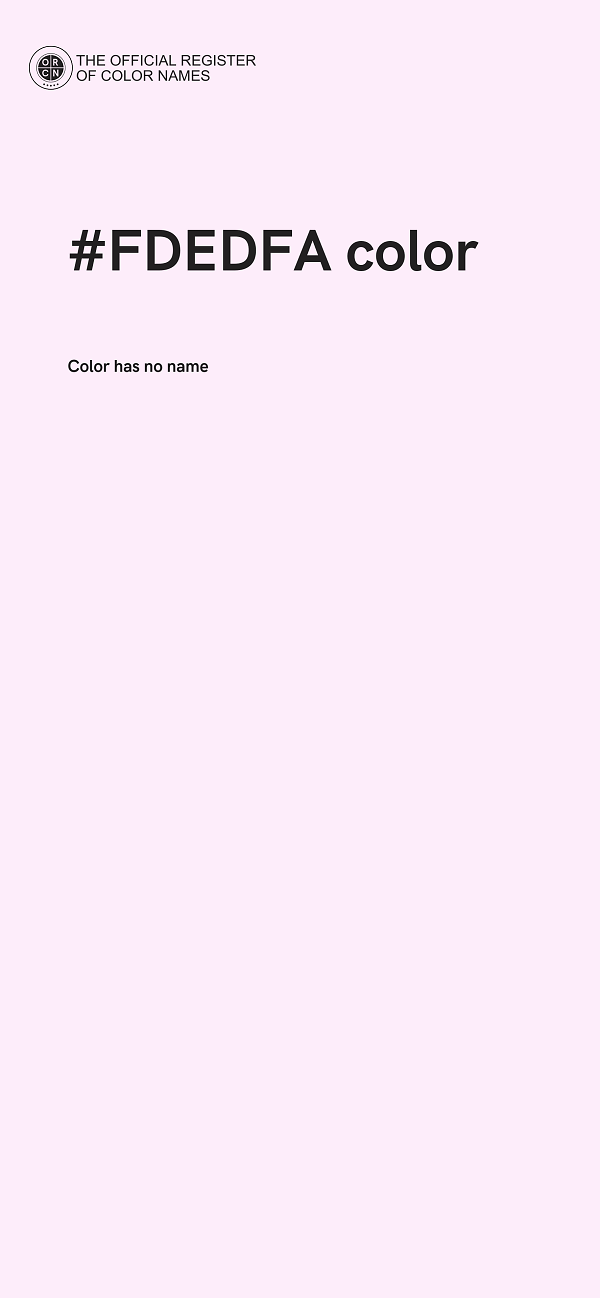 #FDEDFA color image