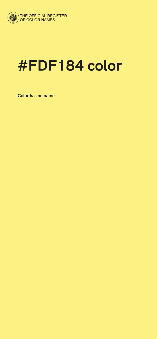 #FDF184 color image