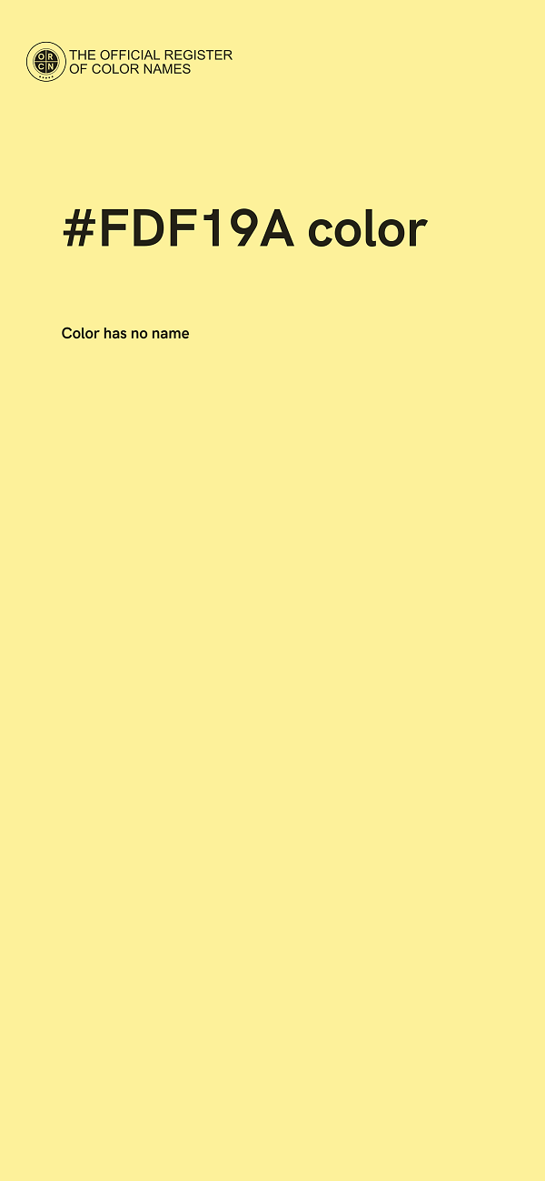 #FDF19A color image