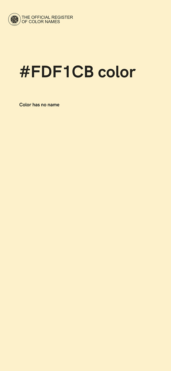 #FDF1CB color image