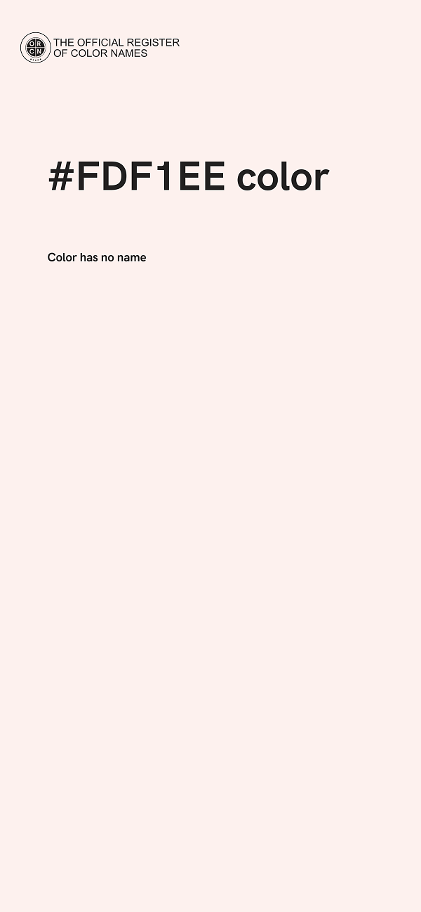 #FDF1EE color image