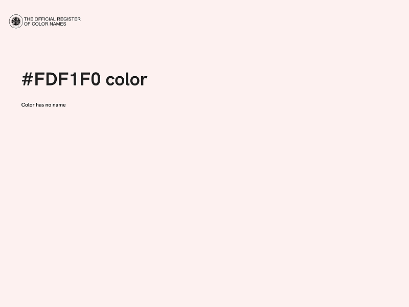 #FDF1F0 color image