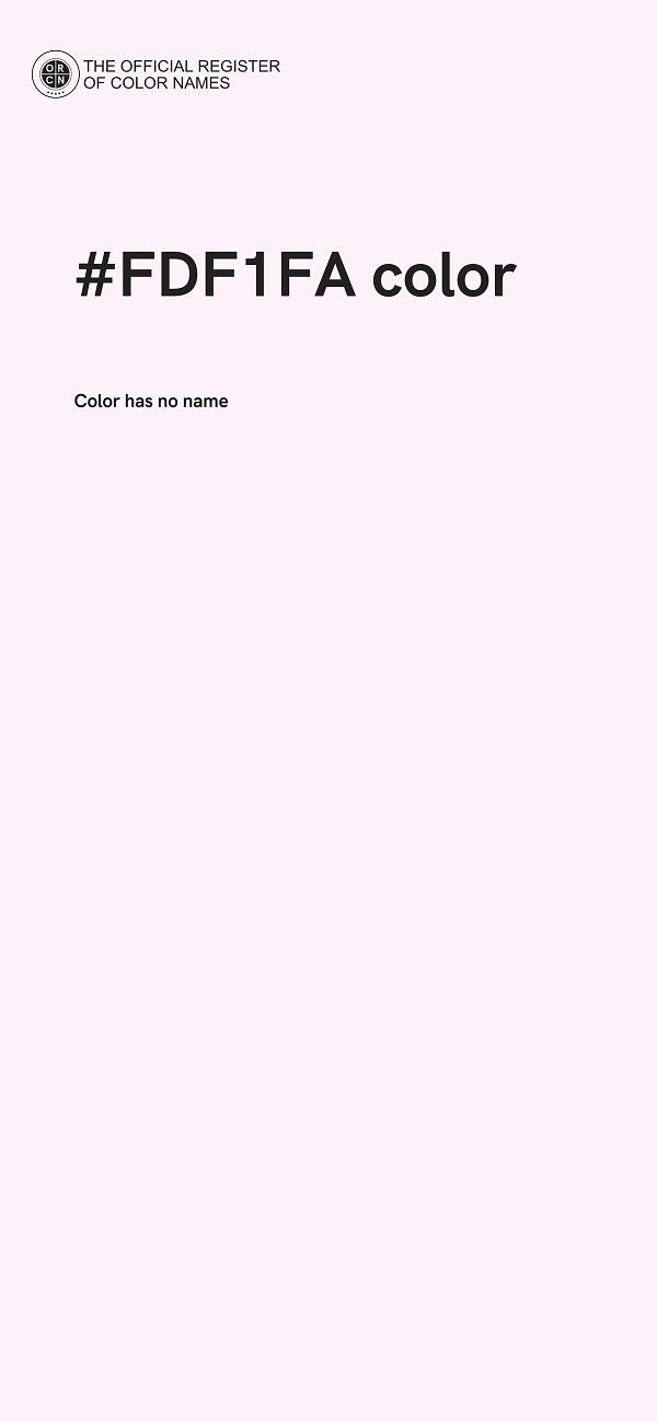 #FDF1FA color image