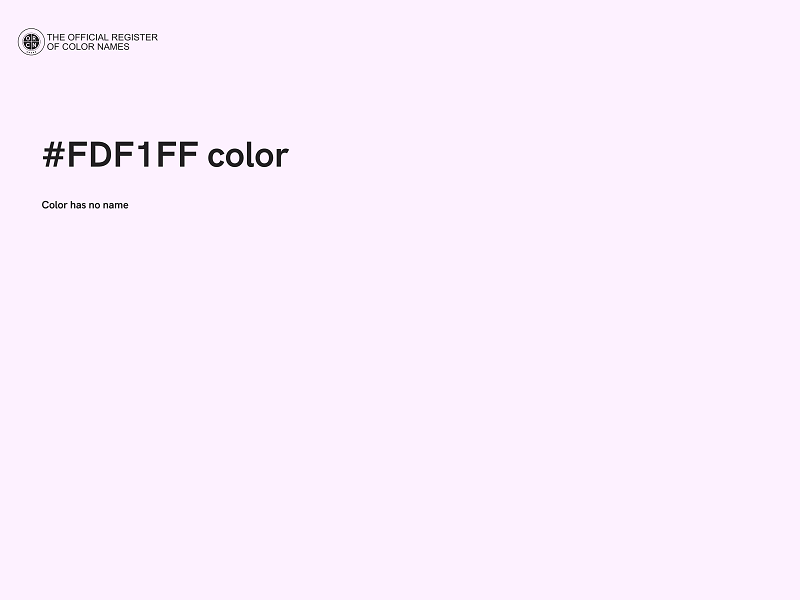 #FDF1FF color image