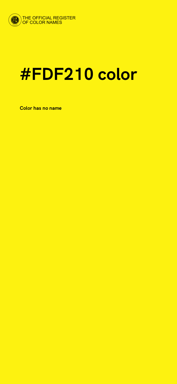 #FDF210 color image