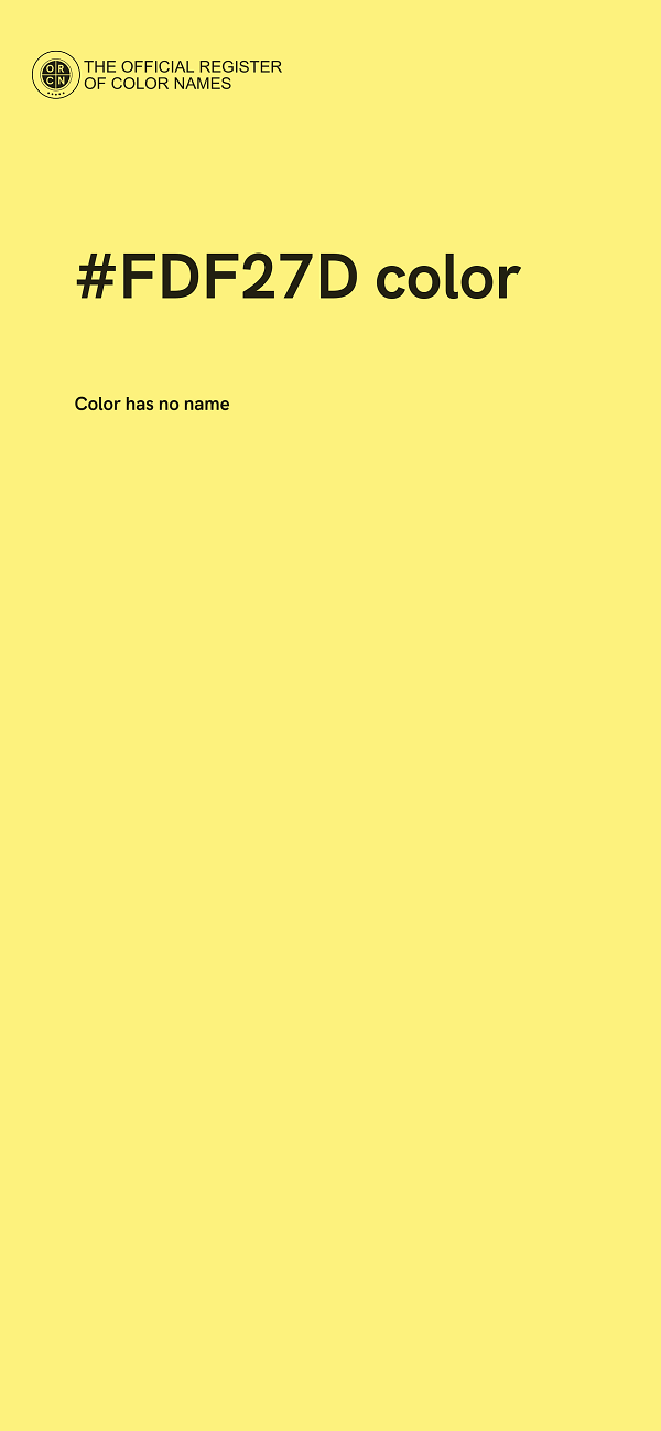 #FDF27D color image