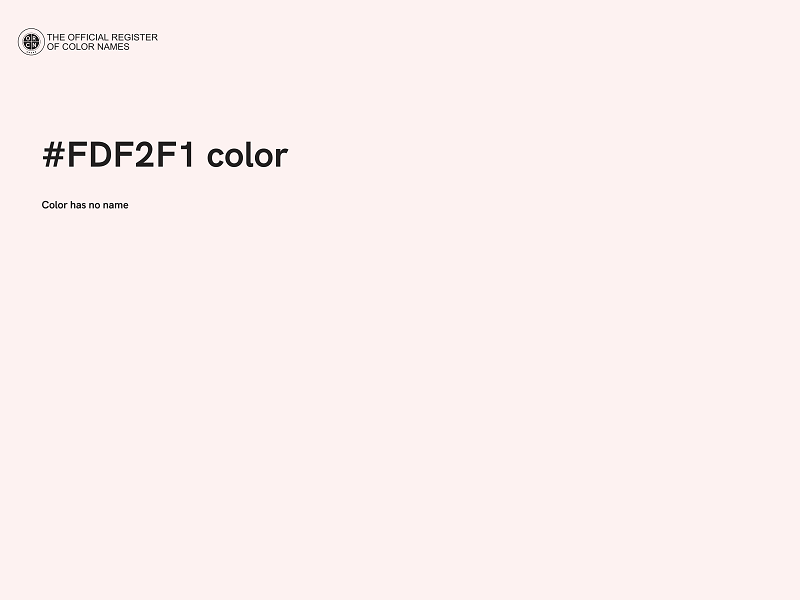 #FDF2F1 color image