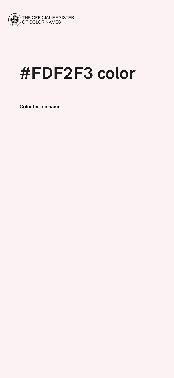 #FDF2F3 color image