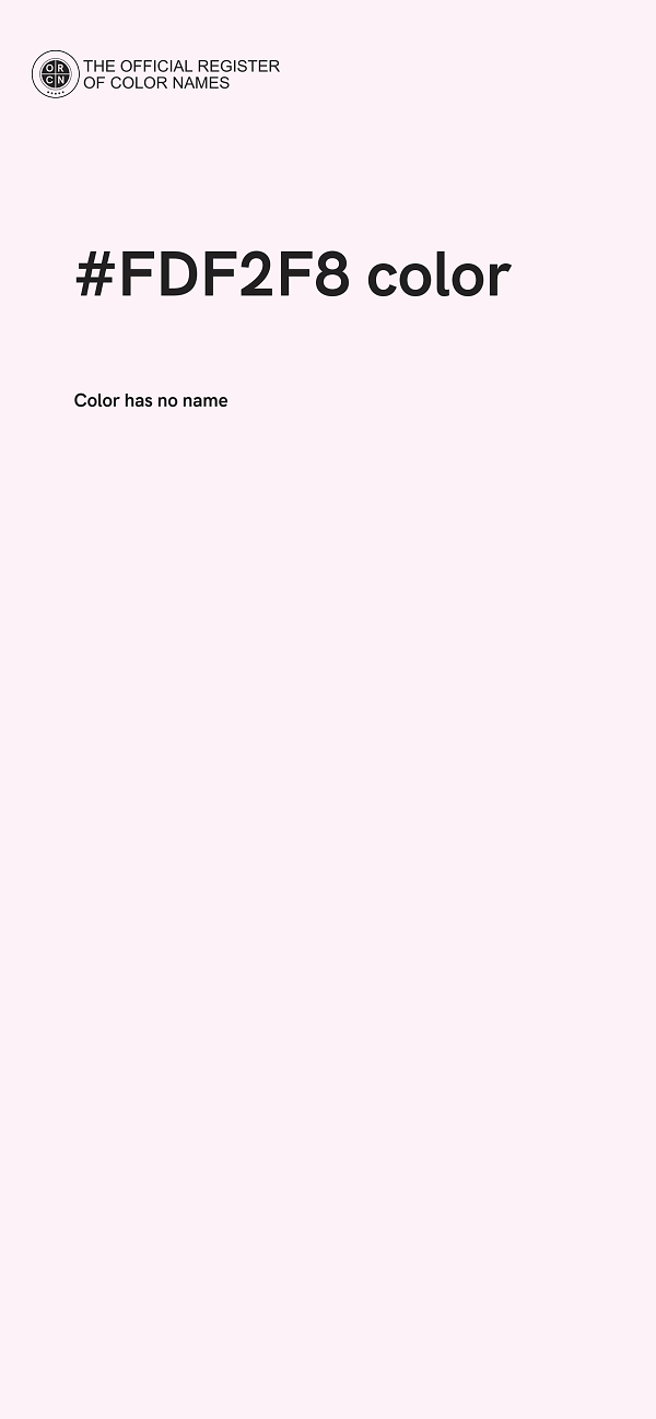 #FDF2F8 color image