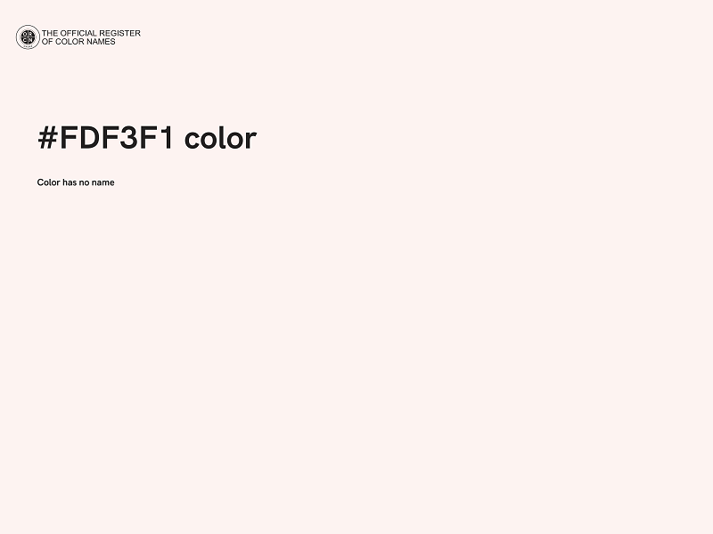 #FDF3F1 color image
