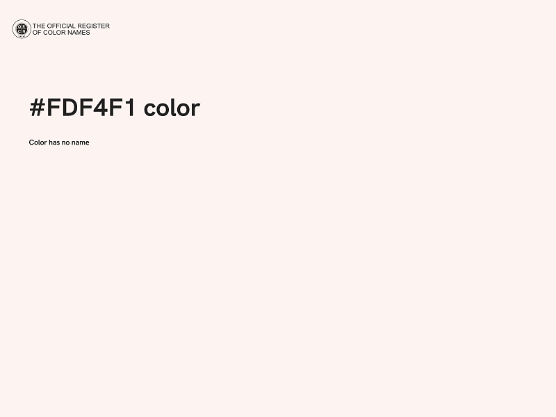 #FDF4F1 color image