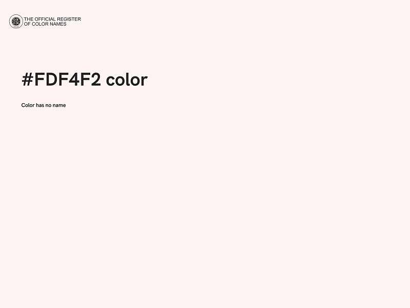 #FDF4F2 color image