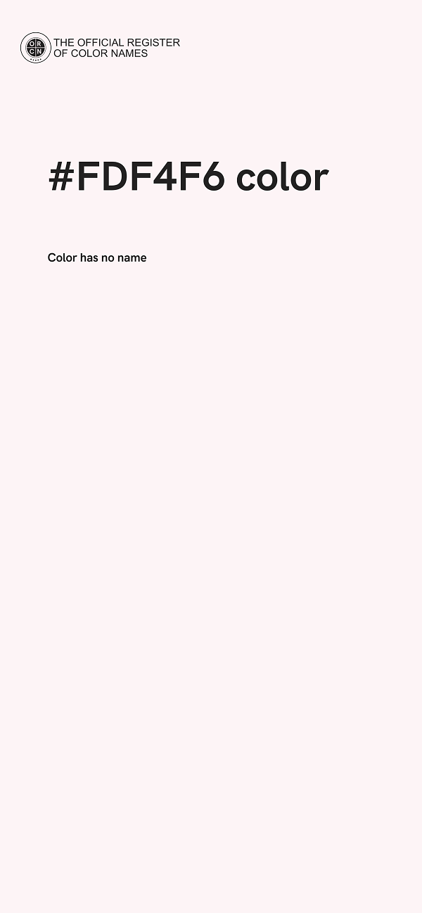 #FDF4F6 color image