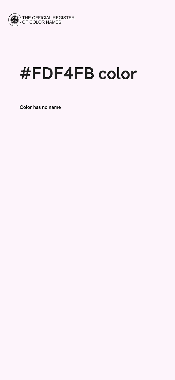 #FDF4FB color image