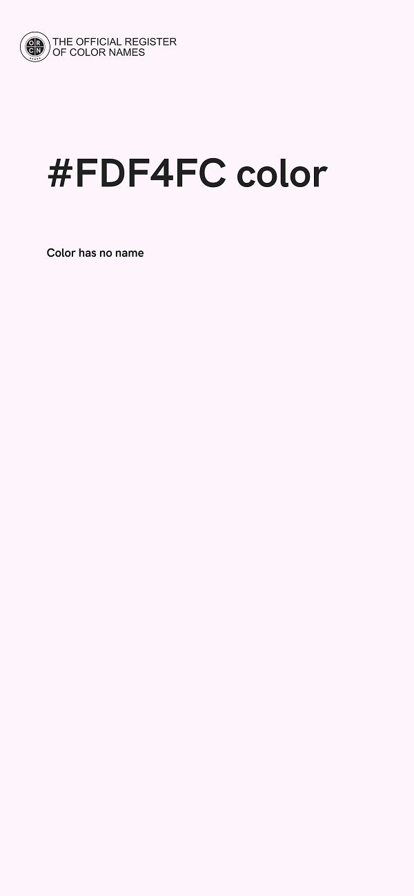 #FDF4FC color image