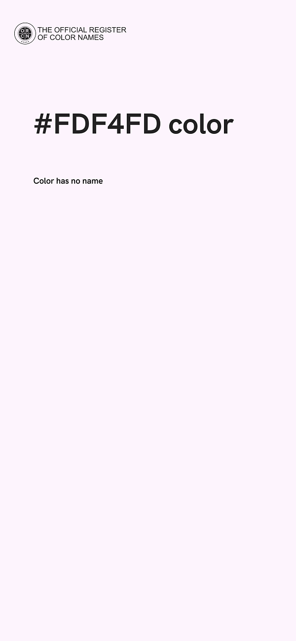 #FDF4FD color image