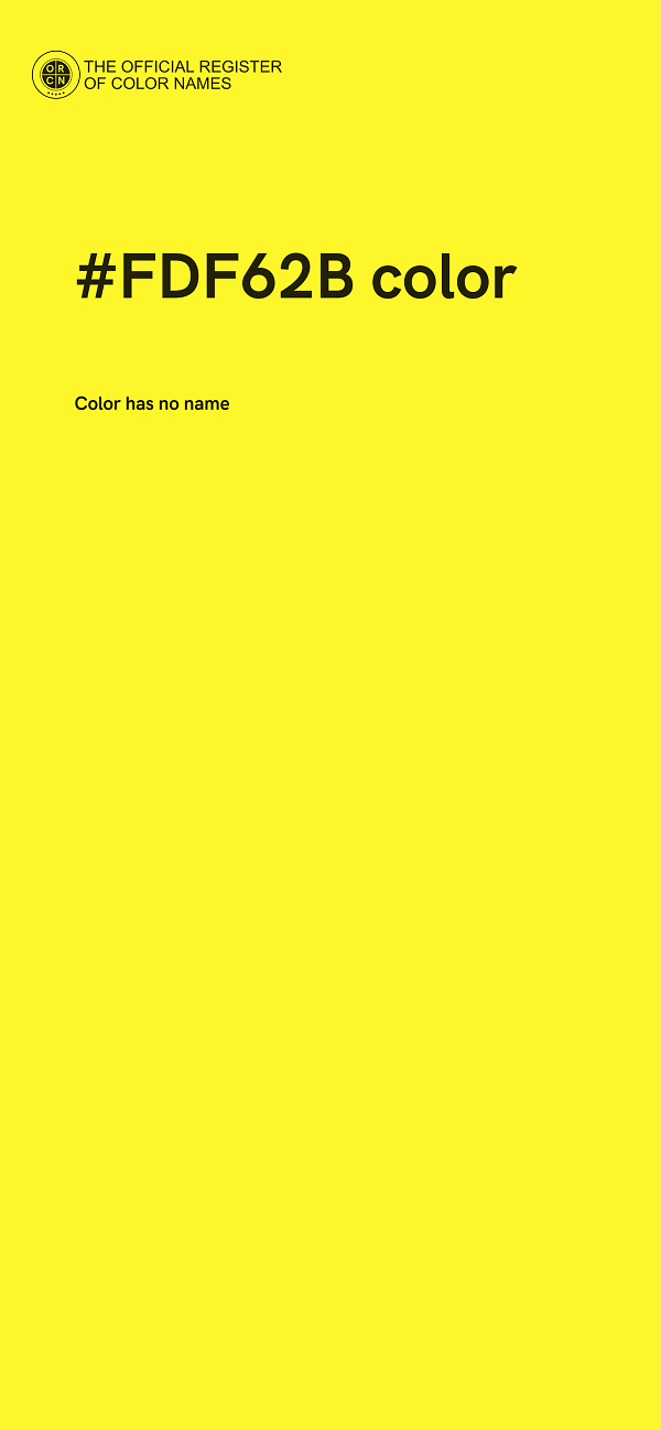 #FDF62B color image