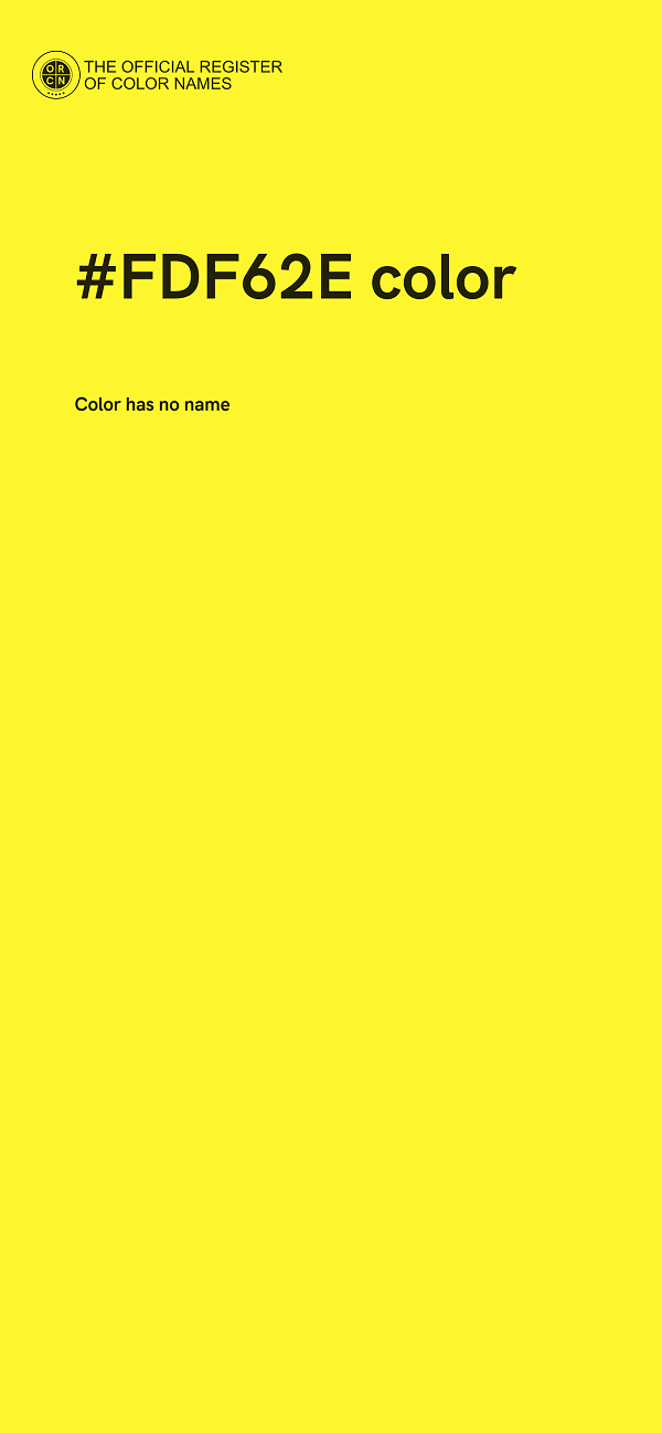 #FDF62E color image