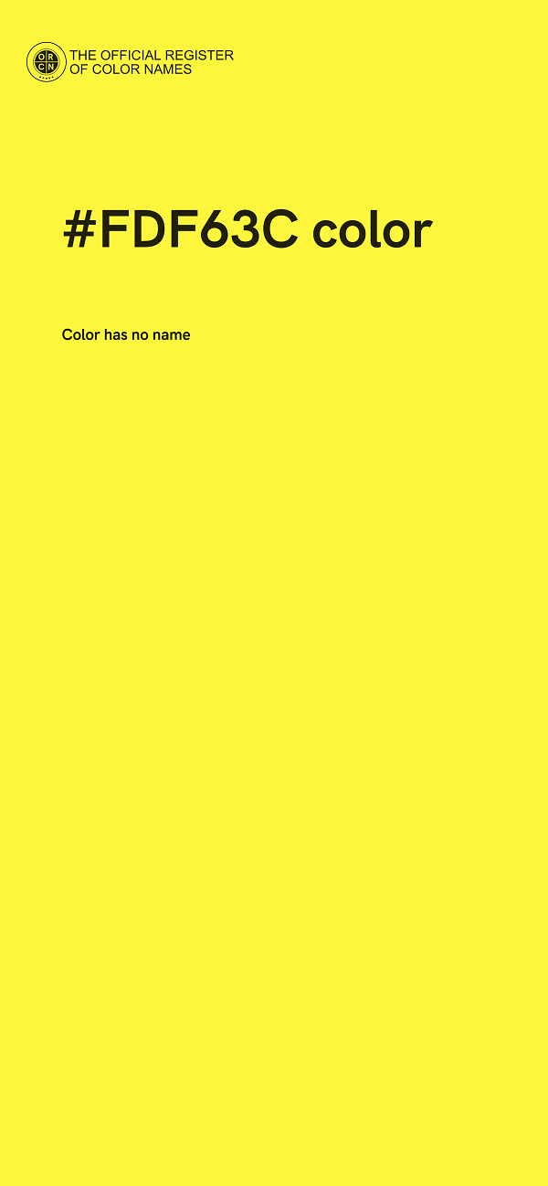 #FDF63C color image