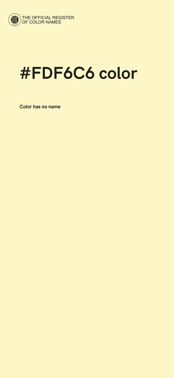 #FDF6C6 color image
