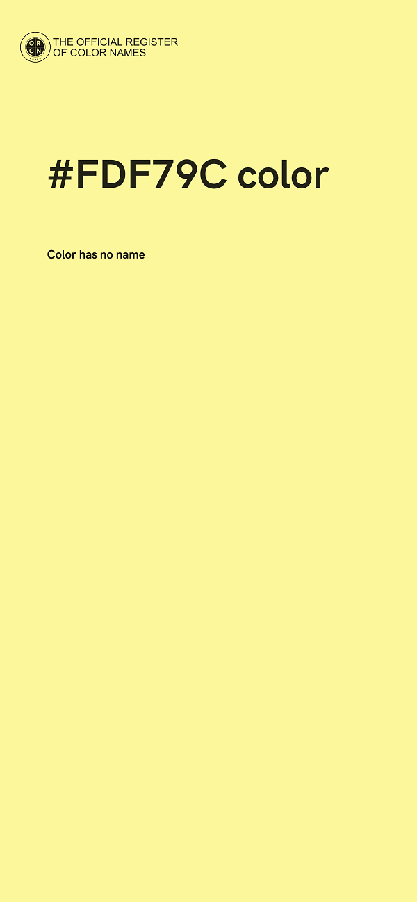 #FDF79C color image
