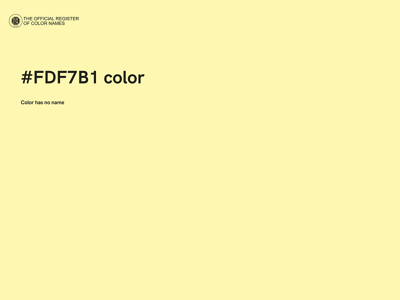 #FDF7B1 color image